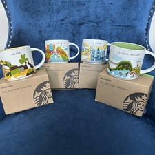 Set Of 4 Starbucks Dublin Ireland Belfast & Northern Ireland Coffee Mugs 14oz picture