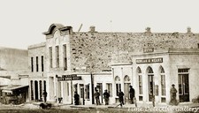 Businesses in Virginia City, Montana - c1860s - HIstoric Photo Print picture