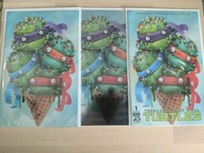 TMNT TEENAGE MUTANT NINJA TURTLES #1 CAMILLA D'ERRICO SDCC EXCLUSIVE LE 500 SET picture