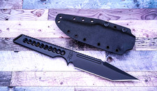 ZU Bladeworx Merc MK2 Tanto, Cerakoted M2 High Speed Steel, Black Kydex Sheath picture