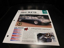 1966 Jaguar XJ13 Spec Sheet Brochure Photo Poster picture