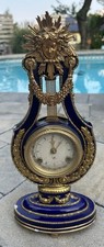 Marie Antoinette Clock - V&A Museum - Cobalt Blue Porcelain, Gold, and Crystal picture