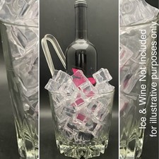 Princess House Crystal Heritage Ice Bucket/Wine Chiller w/Tongs 1974-present USA picture
