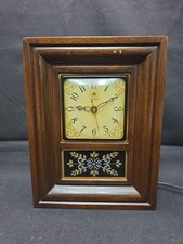 Vintage 1950-1953 Telechron Electric Somerset Model 3H161 Wooden Mantel Clock picture