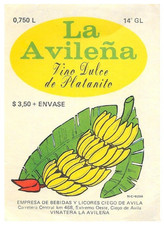RARE Vintage - Vino de Guayaba LA AVILEÑA - Cuban Guava Wine Paper Labels. Cuba picture