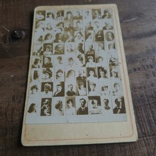 Antique Victorian Portrait Trade Card Advertising Sample Sepia Ephemera Photo picture