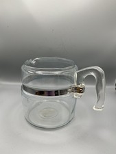 Vintage Pyrex 4 Cup Glass Percolator Coffee Pot Replacement Carafe Stainless picture