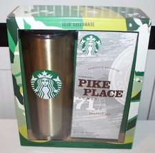 Starbucks Travel Tumbler Let's Celebrate (20 Fl Oz) w/ Pike Place Roast Coffee picture