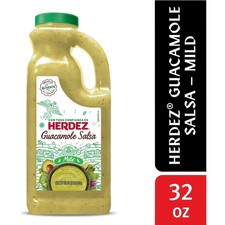 HERDEZ Guacamole Salsa Mild, Tortilla Chip Dip, Shelf Stable, 32 oz Large Plasti picture