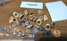 Large Lot Lions Club Attendance Pins  AND More 1958 On Personal Lot  picture
