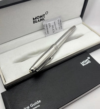 2026 Montblanc Meisterstück  Silver Rollerball Pen–Luxury New Full Box Gift picture