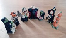 Nancye William’s Sprinkles Collection Lot Of 7  Vintage Halloween Resin Figures picture