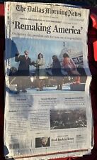 2009 Ignauration Barack Obama Dallas Morning Newspaper Complete Edition 01/21/09 picture