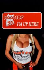 Hooters Uniform I'm Up Here Name Tag Pin Back Dress Role Play Costume Accessory picture
