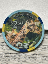 (SHARP) $2.50 CASINO CHIP POKER CHIP PRINCESS CRUISE SHIP DIAMOND PRINCESS picture
