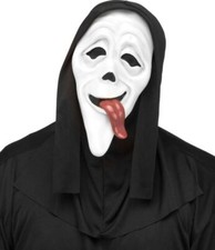 Adult Scary Movie Whassup Tongue Ghost Face Mens Halloween Costume Mask FunWorld picture