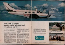 1968 BEECHCRAFT Duke 2-page Aircraft AD Vintage Plane Aviation picture