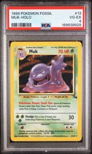 1999 Pokemon Fossil #13 Muk-Holo PSA 4 picture