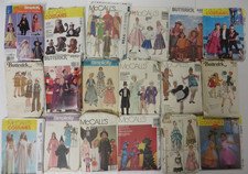 Vintage 70's-90's CHILDREN HALLOWEEN COSTUME LOT Sewing Patterns Boys Girls picture