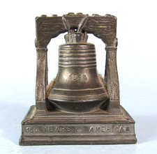 1926 SESQUI-CENTENNIAL LIBERTY BELL Metal Souvenir Building Philadelphia Expo picture