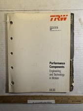 Vintage 1983 TRW Performance Components Catalog No. RC-283 Weatherly Index 002 picture