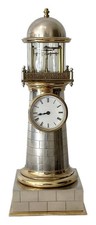 RARE ANTIQUE FRENCH INDUSTRIAL LIGHTHOUSE CLOCK  AUTOMATON BY GUILMET picture