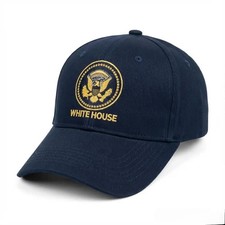 White House Presidential Seal VVIP Baseball Cap Navy Blue Embroidered Adjustable picture