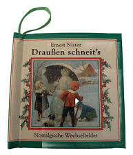 Ernest Nister Mini Book Ornament Book Snowy Days German Print Drauben Schneit's picture