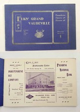 1902 antique ELKS VAUDEVILLE PROGRAM pasadena ca GRAND OPERA HOUSE ads picture
