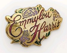Vintage Emmylou Harris Enamel Pin Gold Country Music HOF 1984 Merch Limited 100 picture