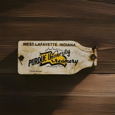 Vintage Purdue University Porcelain Sign Creamery Butter West Lafayette Indiana picture