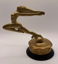 Vintage Art Deco Speed Goddess Radiator Cap Hood Ornament Car Mascot picture