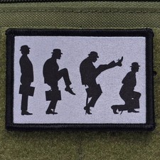 Monty Python Patch Silly Walks USA Made Tactical Hook & Loop 3x2 picture