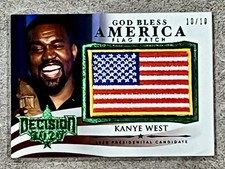 Kanye West Decision 2020 RARE LIMITED EDITION GREEN PATCH  PATCH 10/10 picture