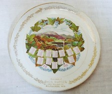 Vintage Antique 1909 Calendar Plate - Milwaukee Wisconsin picture