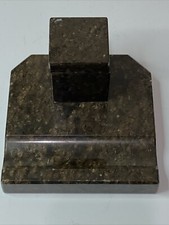 Antique D.R.G.M. Germany Marble Inkwell (See Pictures For Exact Condition) picture