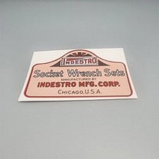 INDESTRO TOOLS DECAL, 4 Inch Vinyl STICKER picture