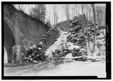 Becket Massachusetts Whistler Bridge No. 6 2006 Western Abutment Winter picture
