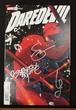 🔥3x SIGNED Daredevil #1 w/ COA Rose Besch, Phillips, and Garbett Signed picture