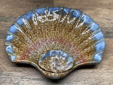 Large Hand painted ceramic sea shell  chip and dip set picture