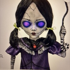 Haunted Living 5 FT Animated Spooky Doll with Umbrella Halloween Animatronic picture
