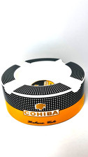 Cohiba Ceramic 4-Cigar Ashtray Black Yellow G-450 New Damaged Box picture