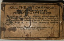 EXTREMELY RARE REX CHEMICAL DAYTON OH KILL THE RAT CAMPAIGN BOX  picture