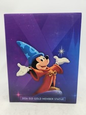 NEW 2026 D23 Gold Member Sorcerer's Apprentice Mickey Mouse Collector 9'' Statue picture