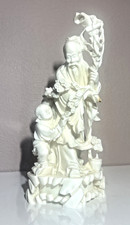 Vintage Style Chinese Sho Lao God Of Longevity carved Resin Collectible picture