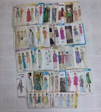 Lot of 40 Vintage Sewing Patterns 50s-80's Simplicity Dresses & Skirts Cut  picture