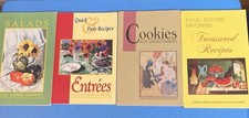 Lot of 4 Food Writers Favorite Recipes Entrees, Cookies, Salads, Treasured picture