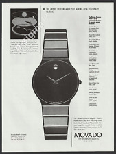 MOVADO The Museum Watch. The Making of a Legendary Classic-1995 Vintage Print Ad picture