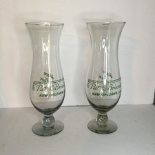 Set of 2 Pat O'Brien's New Orleans Stemmed Hurricane Glass “Have Fun” picture