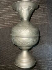 Vintage Unique Engraved Handcrafted Solid Brass Vase picture